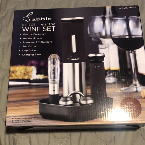 Rabbit Dining Rabbit 8 Piece Electric Wine Set Poshmark